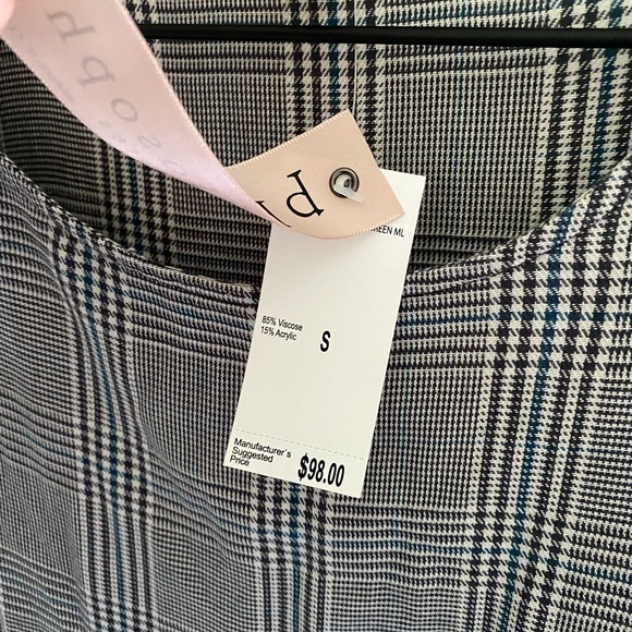 Philosophy black and white plaid shift dress size small - Picture 5 of 9